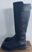 Gabor Langschaftstiefel Leder Schwarz, Gr. 7 1/2