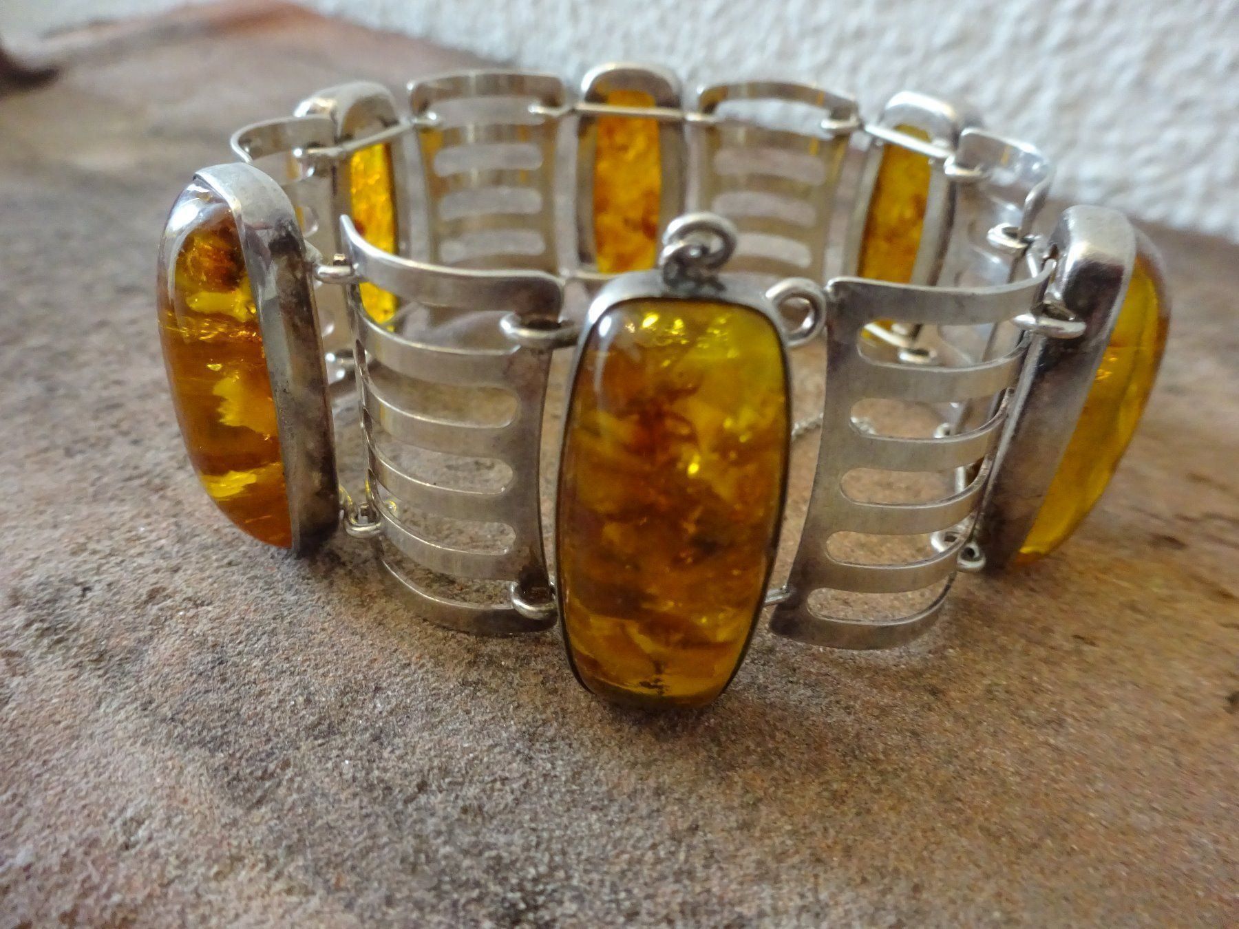 Bracciali & Braccialetti: Armband Bernstein / 835 Silber – Usato da Esslingen venduto da FetteSchnecke 1