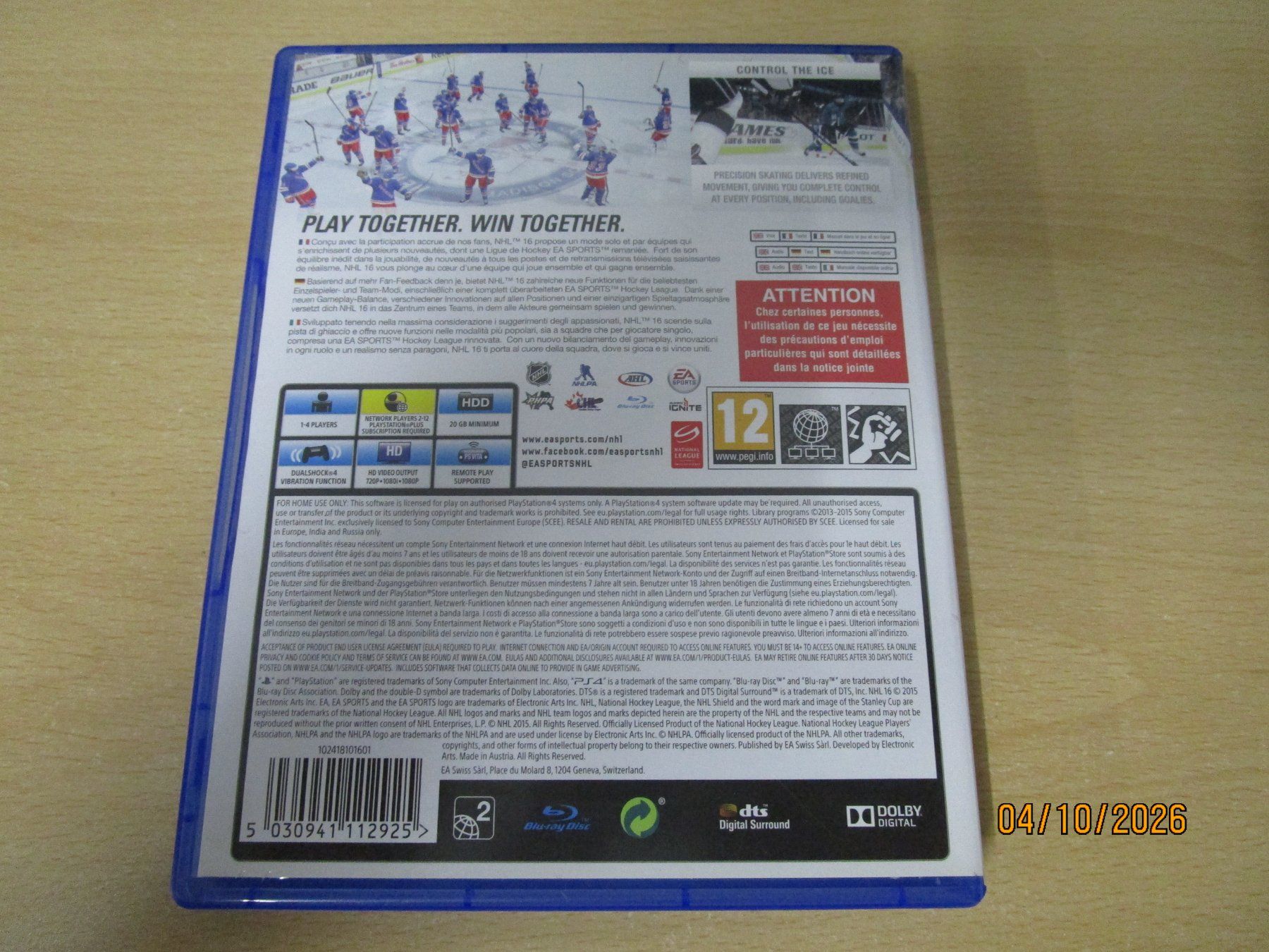 Sony Giochi: NHL 16 Playstation 4 PS4 – Usato da Goldau venduto da agestuffer 1