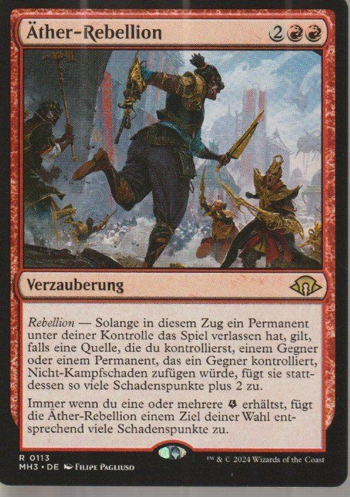 Magic The Gathering Carte collezionabili: TCG Magic The Gathering MTG MH3 0113 Äther-Rebellion – Nuovo (secondo la descrizione) da Vezia venduto da Aquarius_Age