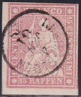 1854/62 STRUBEL Zst.Nr.24G
