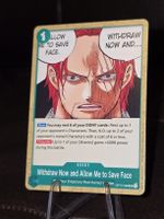 Withdraw Now And Allow Me To Save Face OP17-036 One Piece