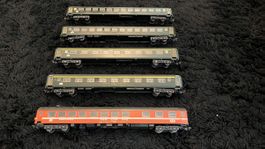 SBB Wagen, 5 Stück, H0, Liliput, Top Zustand, Rarität