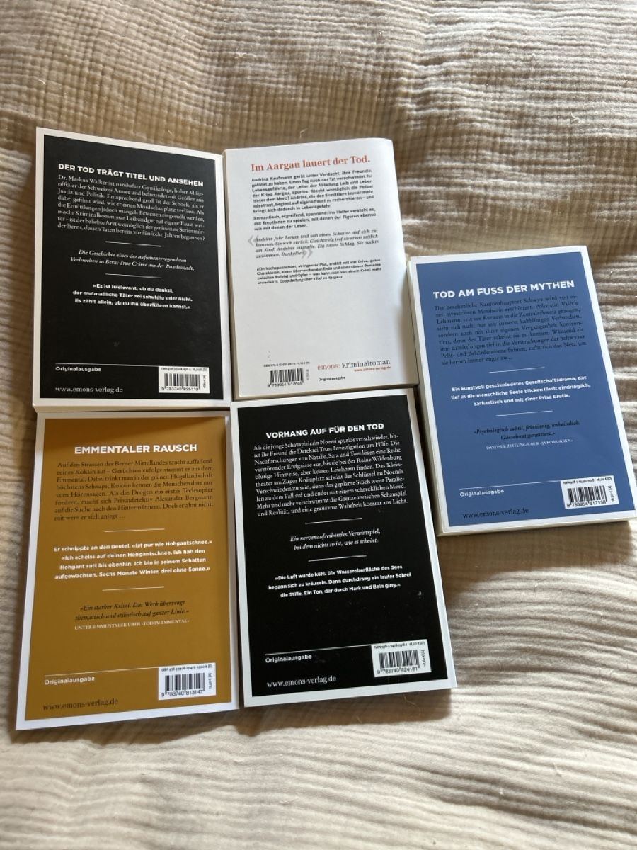 Libri: 5 Schweizer Krimis - Emons Verlag – Usato da densbüren venduto da Oldaden 1