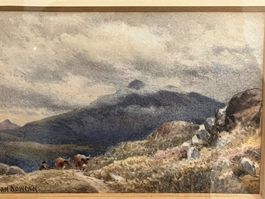 JOAN SOWDEN (Brite 1838-1926) Scottish Highland Szene