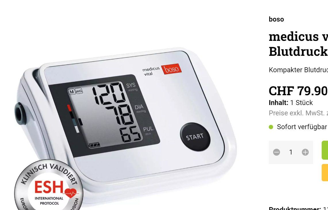 Bosch Attrezzature mediche: BOSO medicus vital – Nuovo (secondo la descrizione) da Bern venduto da Griffs_jetzt_zue 6