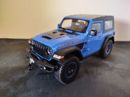 Miniature Jeep Wrangler Rubicon bleu Neuf 