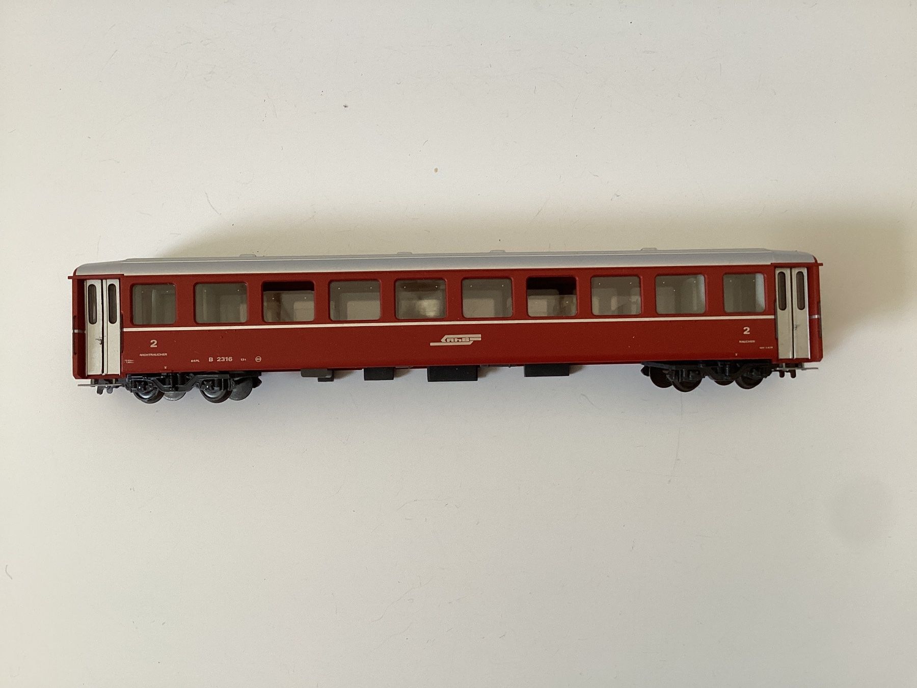 Bemo Modellini di ferrovie: Bemo Personenwagen RhB 1:87 H0m – Usato da Effretikon venduto da simtek_de