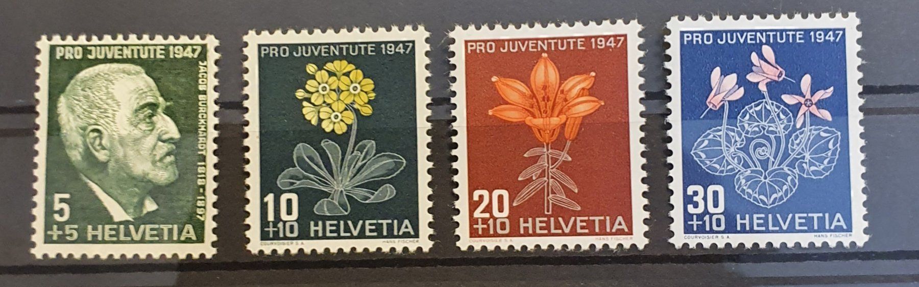 Alle Briefmarken: J121 - J124 Pro Juventute ** – Gebraucht aus Balgach von SIMEON27
