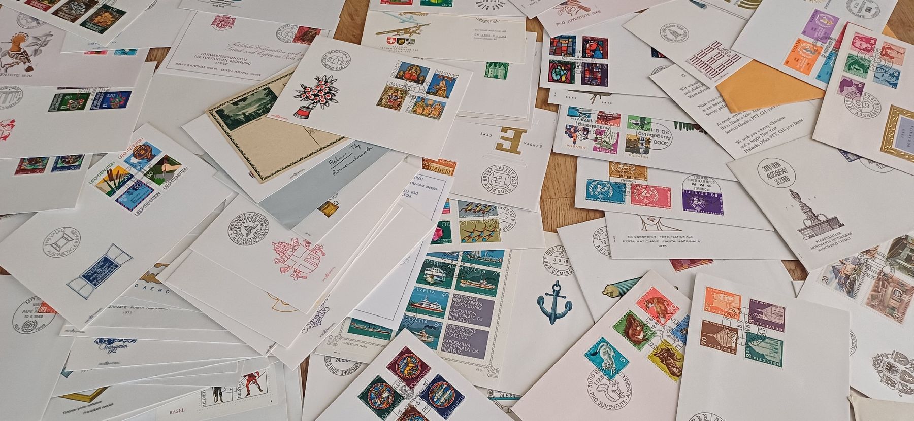 Alle Briefmarken: 137 Sonderbriefe  – Gebraucht aus Flawil von Naphtali 1