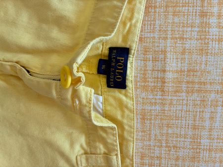 Polo Ralph Lauren Shorts Yellow Size 16 Good Condition