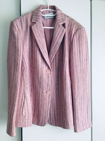 Neuer hochwertiger Wollblazer rosa