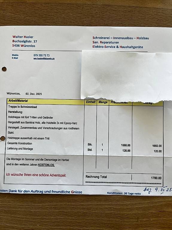 Scale: Treppe fürs Schwimmbad – Usato da Mellingen venduto da 07homofaber 1