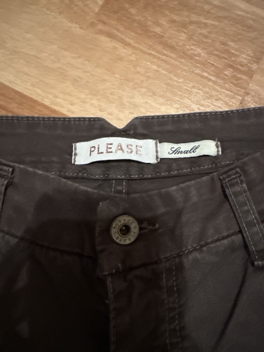 Please Jeans Pantaloni: PLEASE Hose, braun, Gr. S, einf. Bundweite ca. 36 cm – Usato da Wald AR venduto da Jakusi95 1