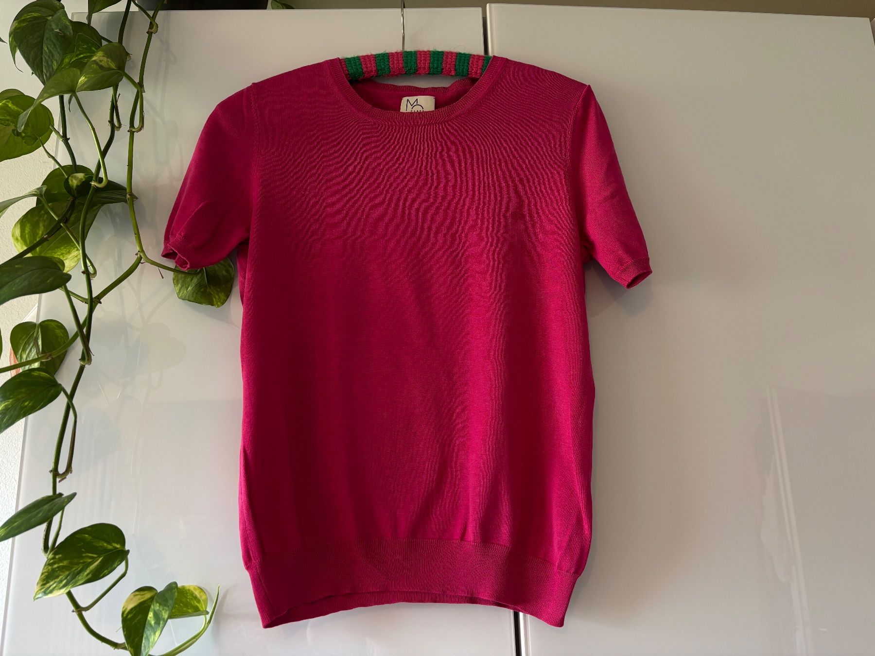 T-shirt: MOD CLASS pinkes Shirt mit Seidenanteil – Usato da Zürich venduto da missmodernage