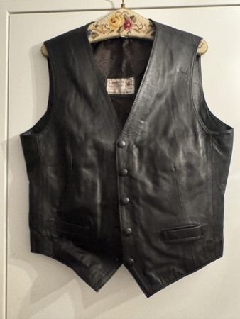 Vintage Lederveste Gilet Echt Leder 