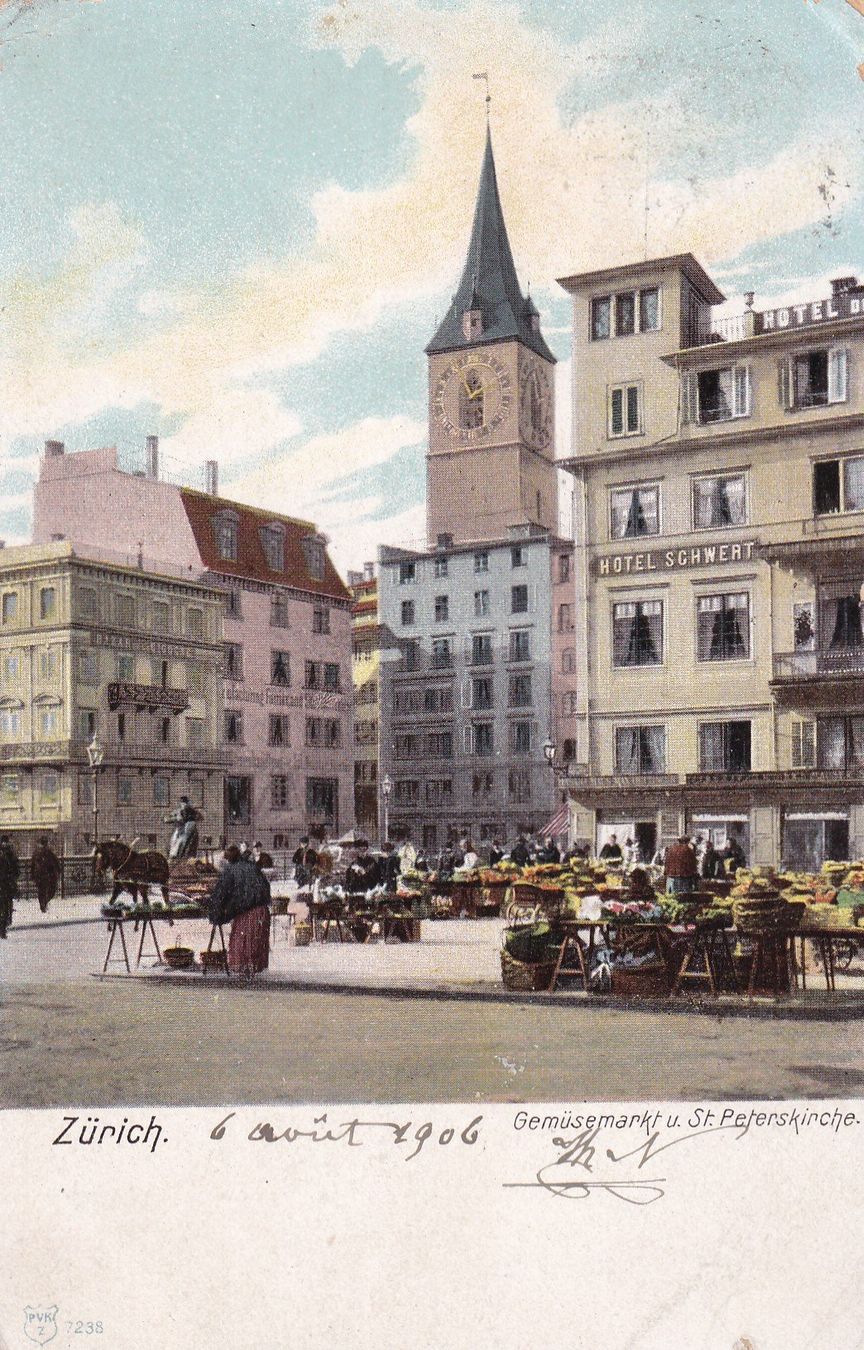 Ansichtskarten: Zürich 1906 – Gebraucht aus Cormoret von Pascalll2001