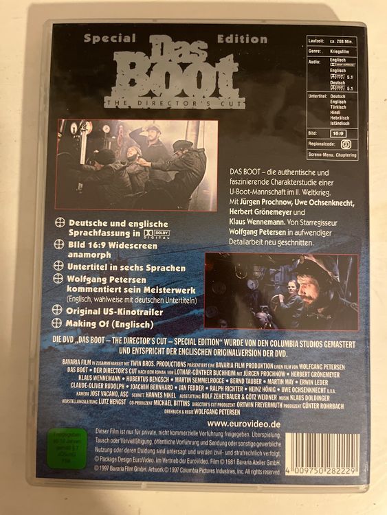 Das Boot (1997) DVD 📀 - Special Edition | Kaufen auf Ricardo