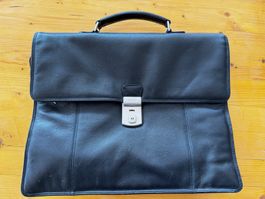 Piccard Ledertasche Aktentasche mit Henkel und Gurt