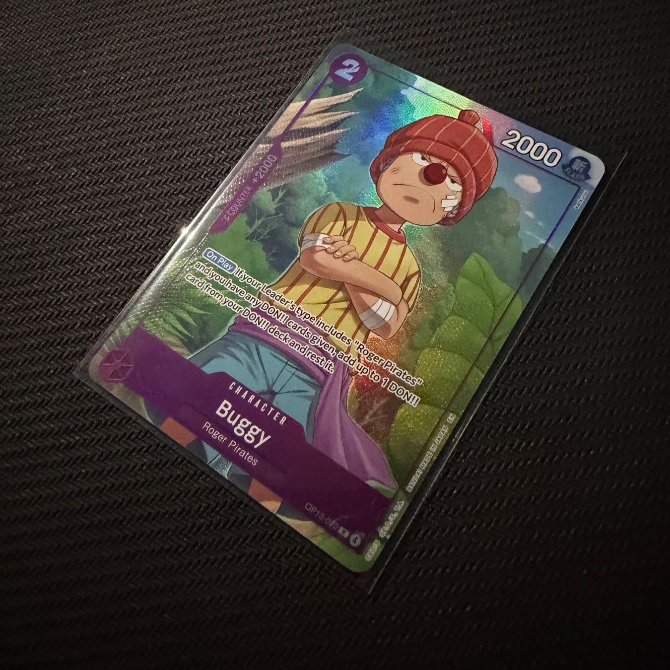 Bandai Carte collezionabili: One Piece - Buggy OP13-072 Englisch – Nuovo (secondo la descrizione) da Oberbuchsiten venduto da PokeDex 1