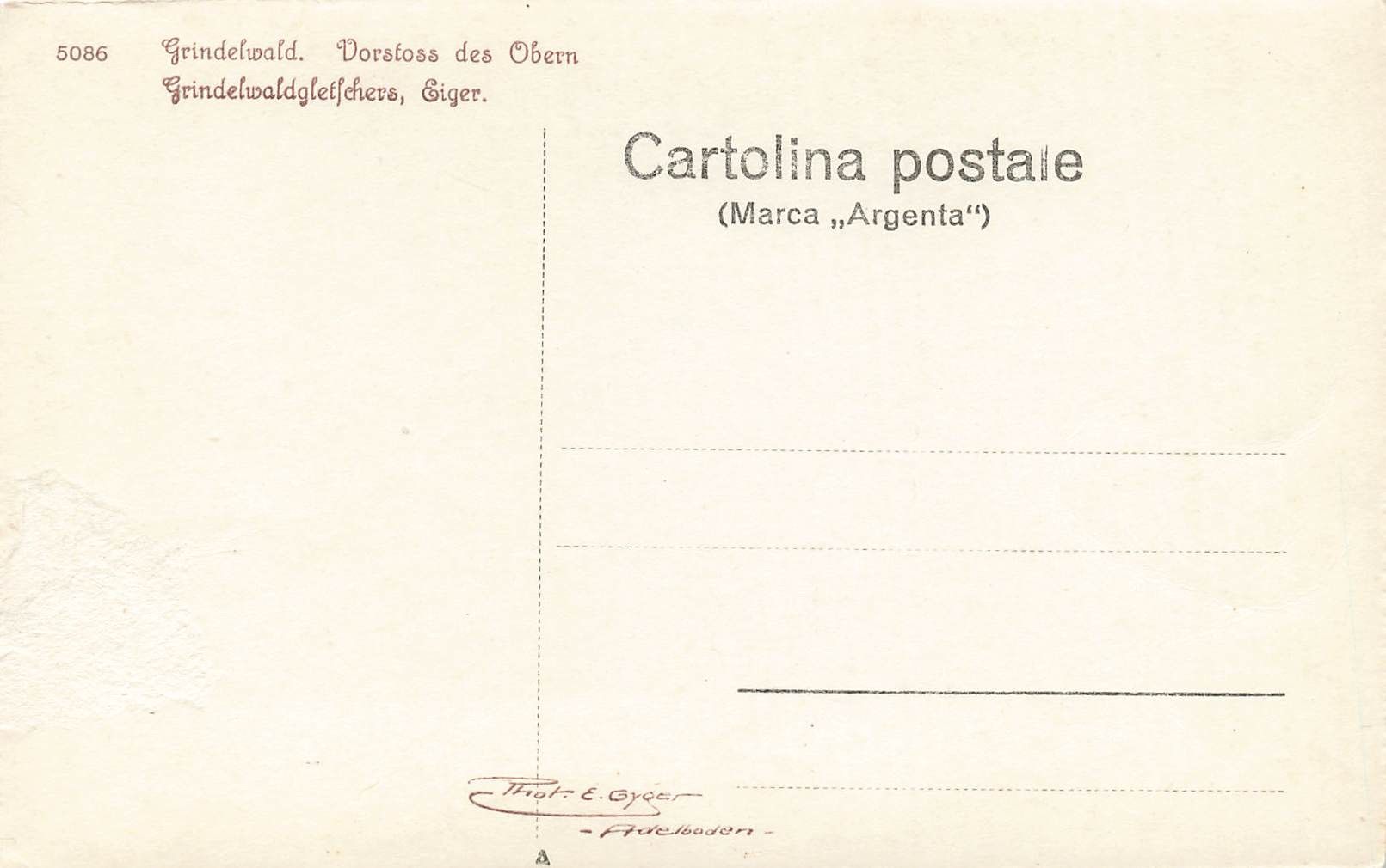 Cartoline postali: Grindelwald (BE) Oberer Grindelwaldgletscher Eiger – Usato da Biasca venduto da Blenio71 1