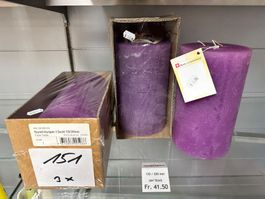 151 Posten Raureif Stumpen Kerze/n 120 x 200 aus Liquidation