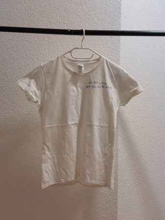 T-shirt weiss mit schrift