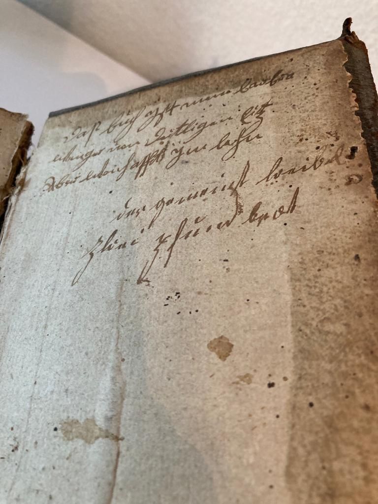 Libri: Altes Buch mit biblischen Texten – Usato da Buttikon SZ venduto da FlohmarktParadies 6
