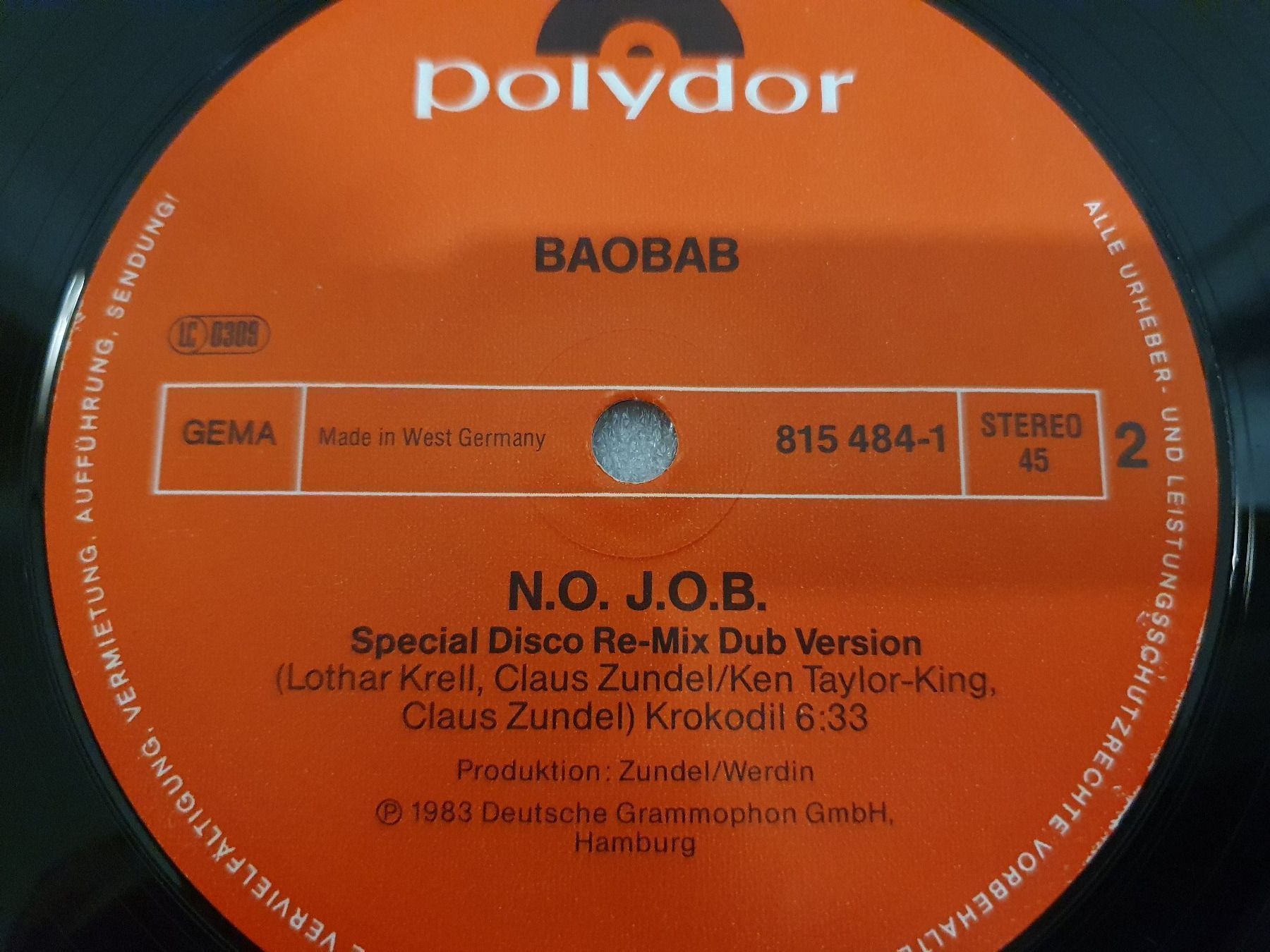 Dischi in vinile: Baobab - N.O. J.O.B. – Usato da Uster venduto da Vinyl-Leidenschaft 5