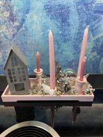 Weihnachtsdeko Adventsdeko Engel Kerzenständer Tischdeko