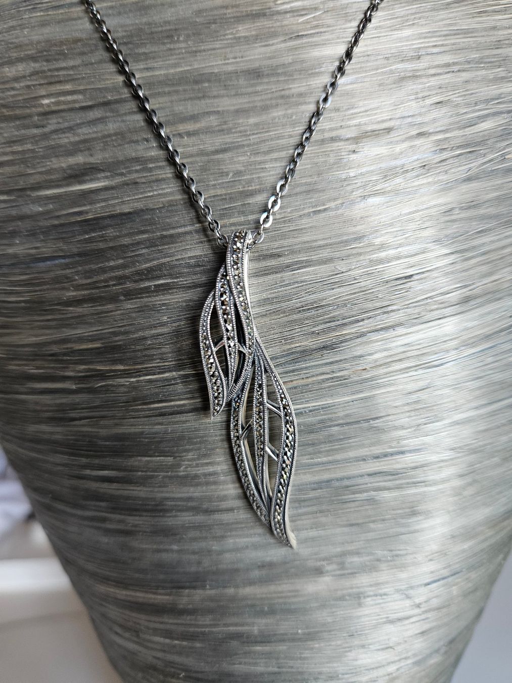Catenine: Lange Silber Kette mit Anhänger – Nuovo (secondo la descrizione) da Winterthur venduto da ste_tcx5 1