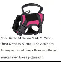 Hunde/Katze trageweste pink Brustumfang 35-51cm 24-54cm Hals