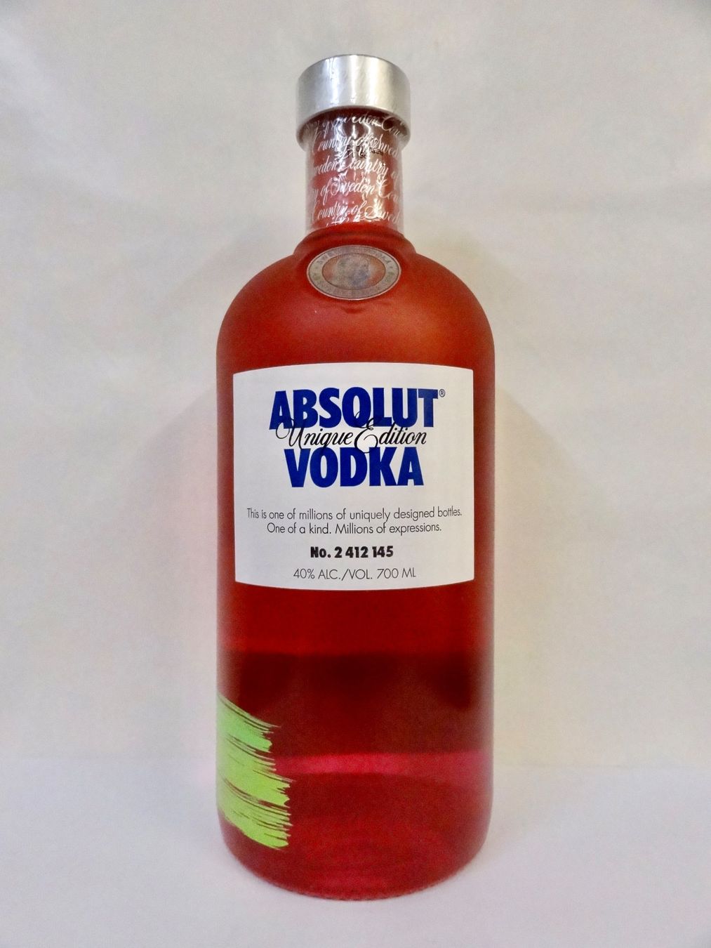 Absolut Vodka Bevande alcoliche: 1 x ABSOLUT VODKA ABSOLUT UNIQUE Edition 2012 – Nuovo e nell'imballaggio originale da Kerzers venduto da zimmergruen 2