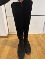 Overknee Stiefel schwarz Wildleder 37