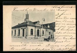AK Couvet, Bureau des Postes, 1899