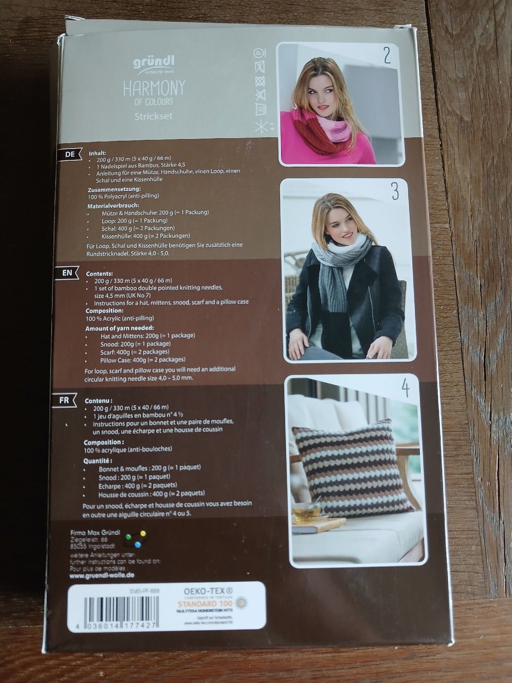 Gründl Laine: Strickset Braun – Neuf avec emballage d'origine à melchtal par strickerin 1