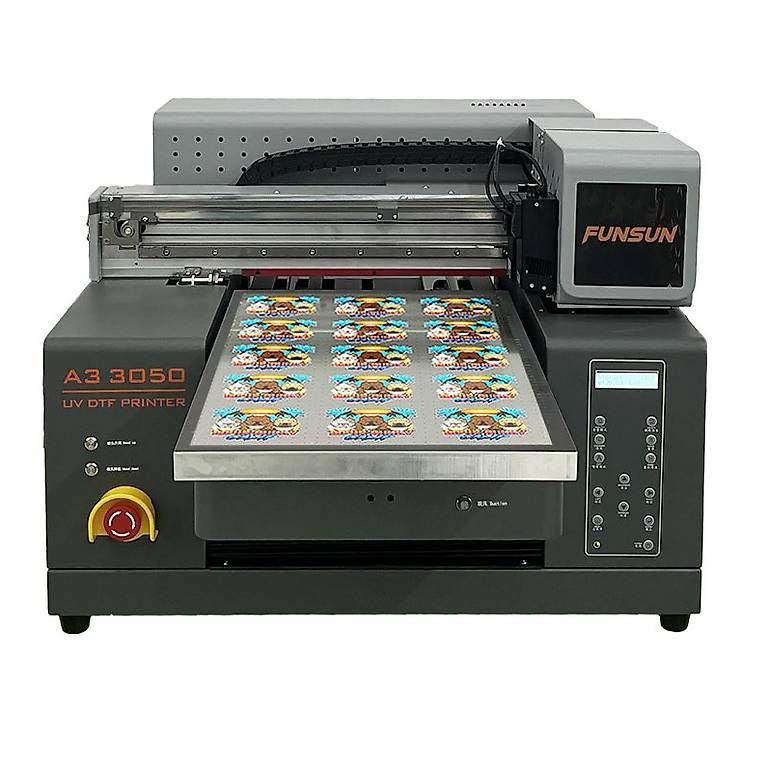 Stampanti: Funsun A3 UV DTF Printer 3D Soft-UV-Labeldruck – Nuovo e nell'imballaggio originale da Malans GR venduto da BUYBEST-Schweiz