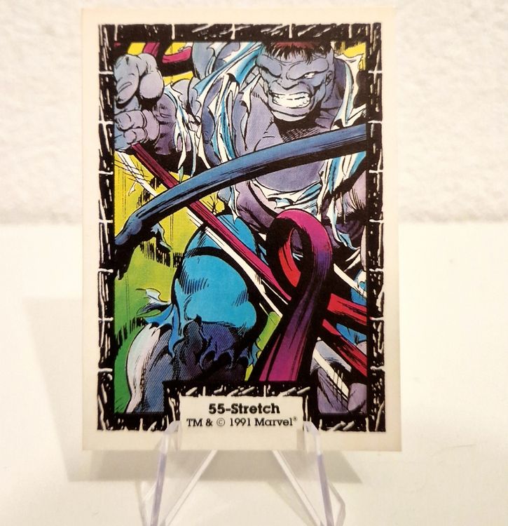 Carte Marvel Hulk 55-Stretch 1991! Rare! (Neu (gemäss Beschreibung)) in ...