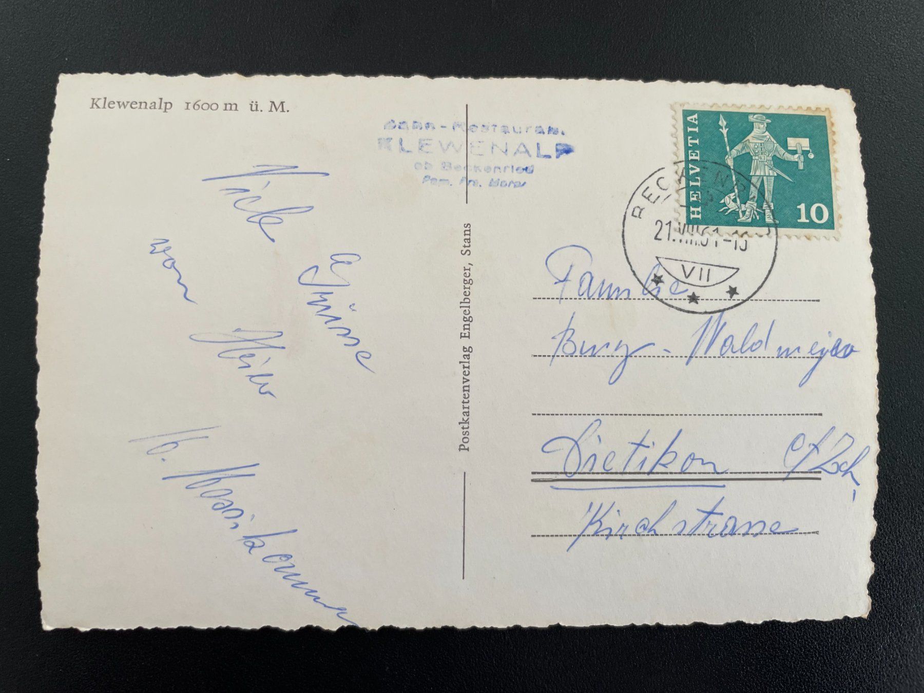 Cartoline postali: AK NW Klewenalp – Usato da Thal venduto da Danny82 1