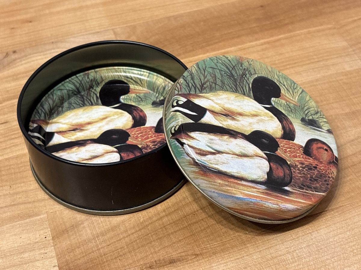 Sottobicchieri: glas Untersetzer Metall / Enten Motiv – Usato da Rümlang venduto da SchumBru10 2