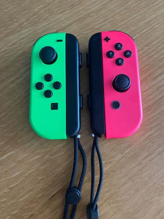Joycon green / pink + 2 dragonnes Nintendo Switch Kaufen auf Ricardo