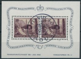 1946 - Postkutschen - Block - Ersttag Voll Stempel ET