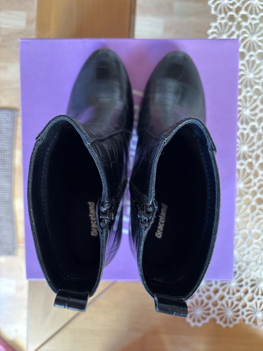 Graceland Scarpe da donna: Boots Graceland black croc effect size 38 new – Nuovo (secondo la descrizione) da Höri venduto da mem_m5x6 2