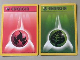 2 Carte energia Pokemon Set Base 1999 - 2000