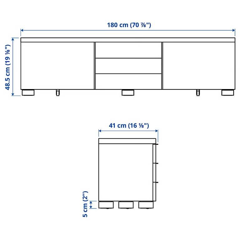 Ikea Mobili TV: Lowboard + Wandregal – Usato da Zürich venduto da Mila1Milena 2
