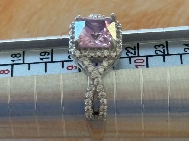 Ringe: Luxus Elegante Gr.19/9 Ring Farbe: Silber/Rosa – Neu (gemäss Beschreibung) aus Biel-Bienne von Roserosse13 7
