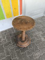 Antiker Beistelltisch / Podest aus Holz, Vintage Stil 50