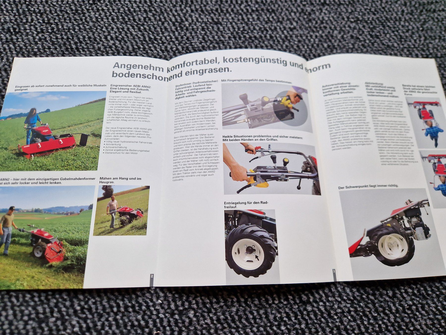 Aebi Trattori: Original Prospekt Aebi Motormäher AM42 – Usato da Dürnten venduto da Bachtel84 1