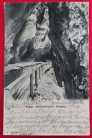 Ragaz , Taminaschlucht - Eingang 1904 Vollstempel Ambulant