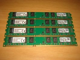 4 stück 8gb ddr3 PC3 10600 (1333) RAM für Computer.